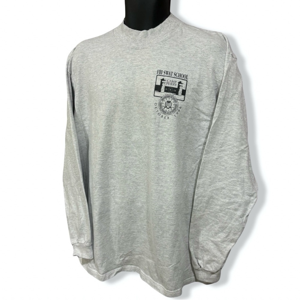 Vintage 1996 FBI Swat School MockNeck Shirt